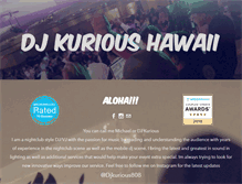 Tablet Screenshot of djkurioushawaii.com